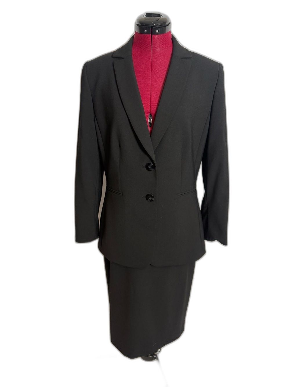 Antonio Melani Skirt Suit Women's Size 8 Black 2-Piece Set Blazer & Skirt